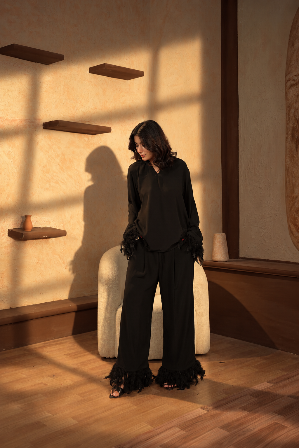 Look 04 — Noir Gold-Embellished Evening Wear alternate view