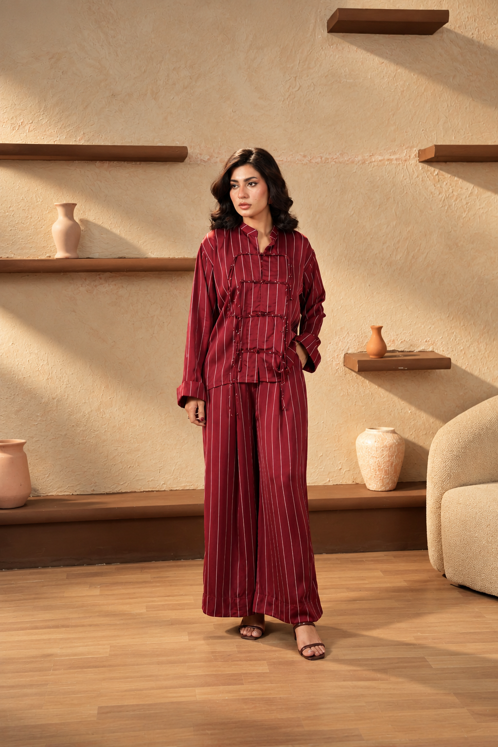 Look 06 Dusty Rose Handcrafted Ensemble