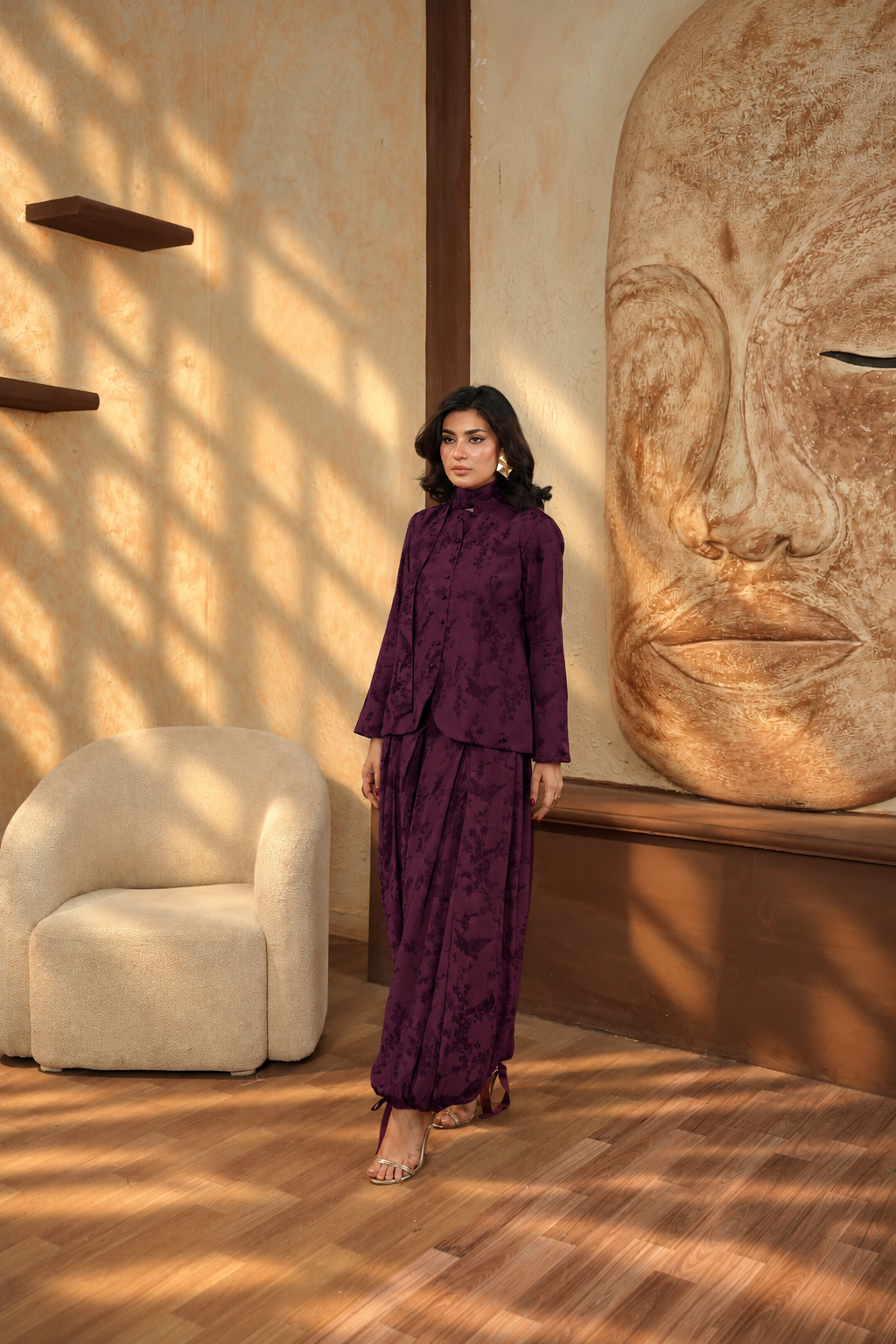 October Girl - Plum Floral Ensemble